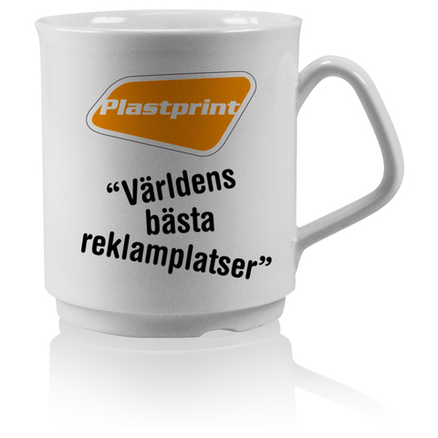 Plastmugg Sparta 30 cl - 6 olika muggfärger - Inklusive 1-färgstryck - Stafflade priser - 3