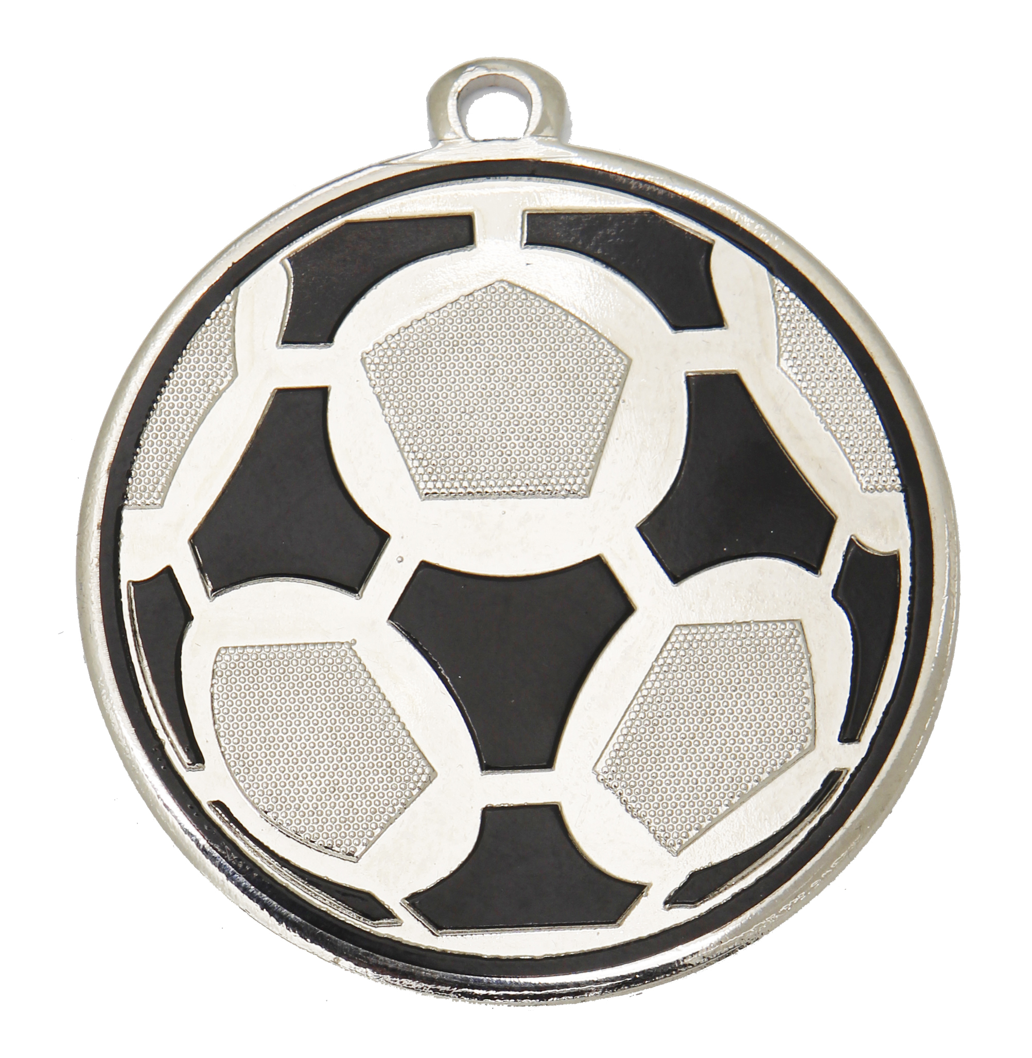 Medaljer 50 mm Präglad/Färgad - Fotboll - Guld, Silver, Brons - 3
