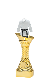 Guld Statyett Budo Bella - 235/255/275 mm - Inklusive skylt med text