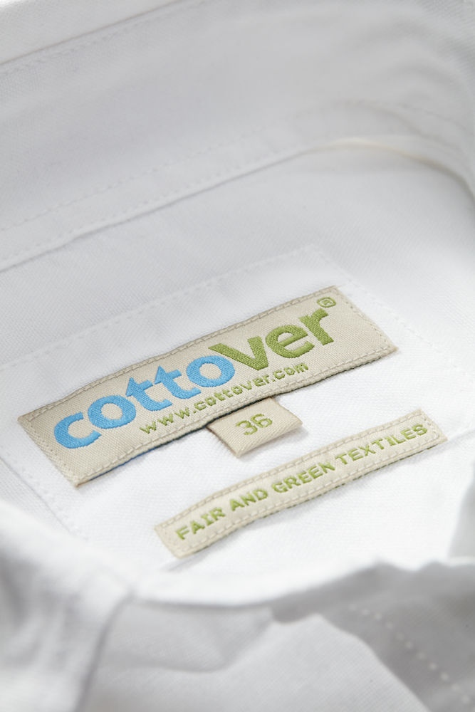 Herrskjorta Oxford Slim Fit - Cottover - Fairtrade, EKO & GOTS - Vit - 5