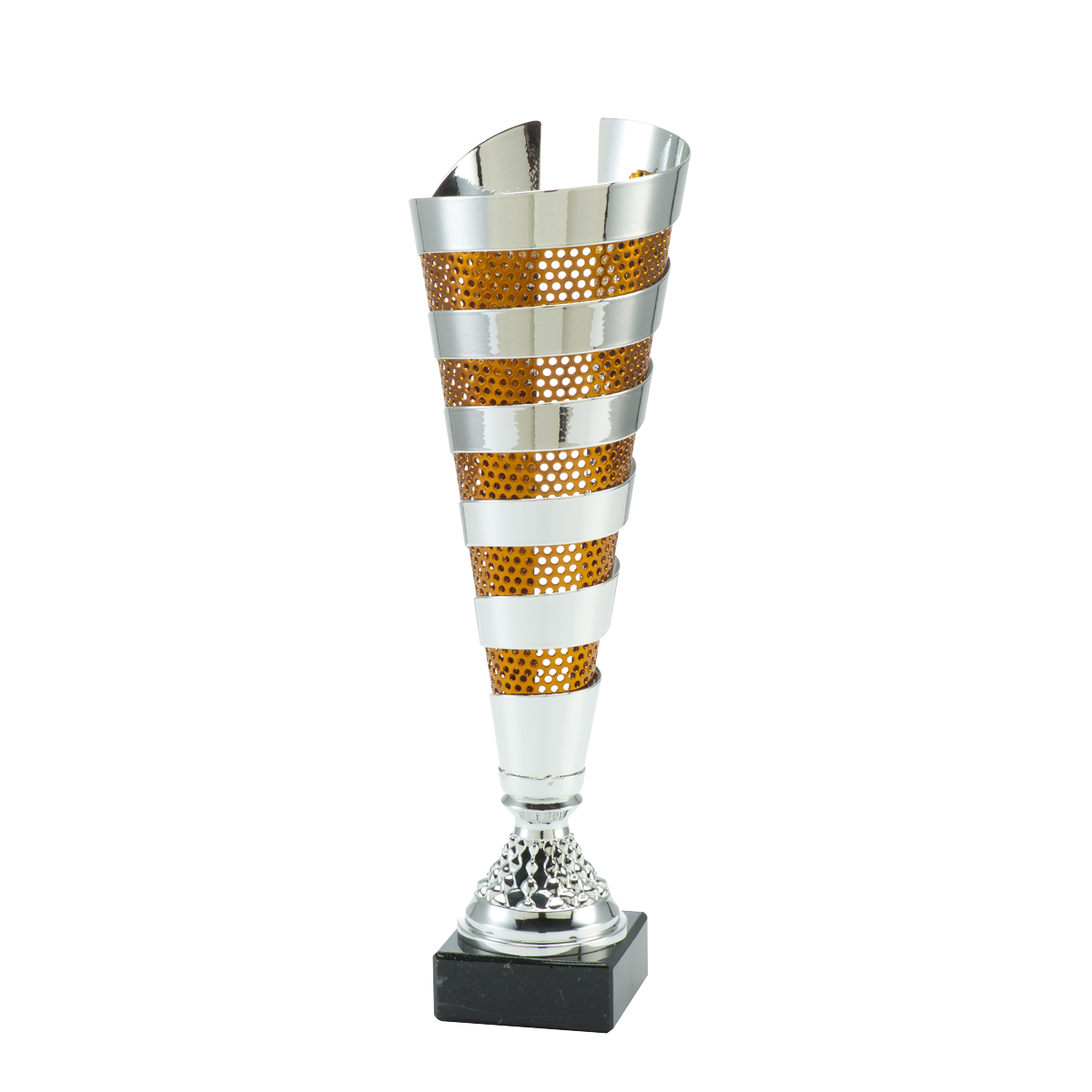 Guld/Silver/Brons pokalen Ronneby - 365/395/425 mm - Inklusive skylt med text - 4