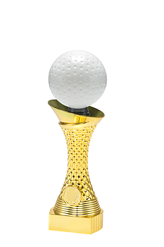 Guld Statyett Landhockey Bella - 235/255/275 mm - Inklusive skylt med text