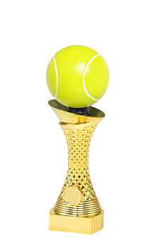 Guld Statyett Tennis Bella - 235/255/275 mm - Inklusive skylt med text