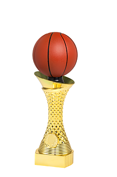 Guld Statyett Basket Bella - 235/255/275 mm - Inklusive skylt med text