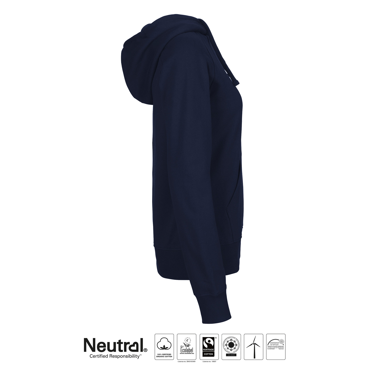 Hoodie ÖSS - Dam - Neutral - Fairtrade & EKO - Navy - 3