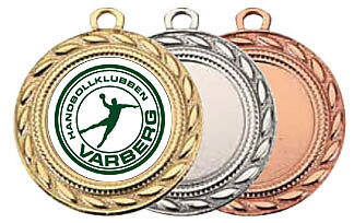 Medaljer 40 mm - Guld, Silver, Brons