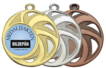 Medaljer 45 mm - Guld, Silver, Brons