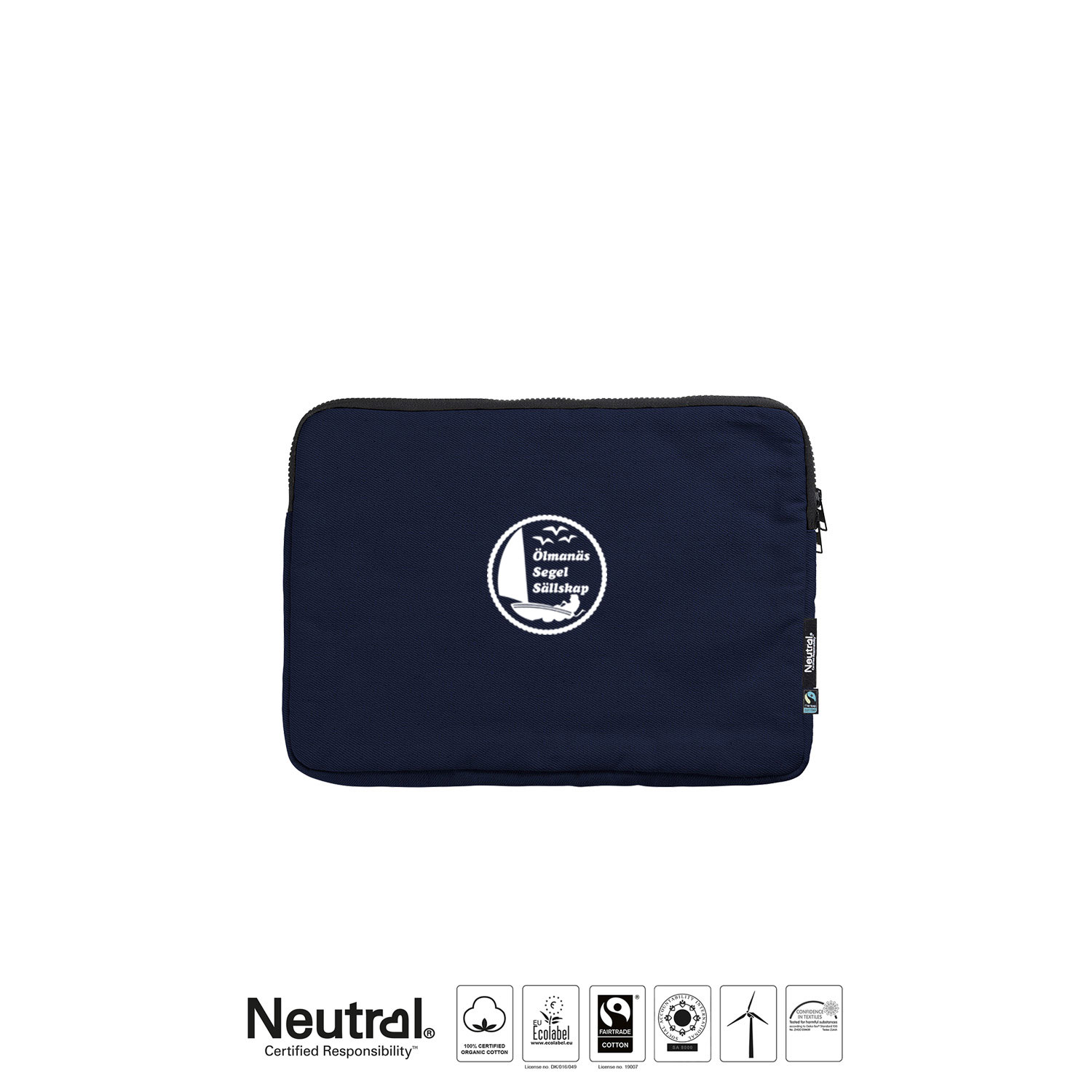 Dataväska 13" ÖSS - Neutral - Fairtrade & EKO - Navy