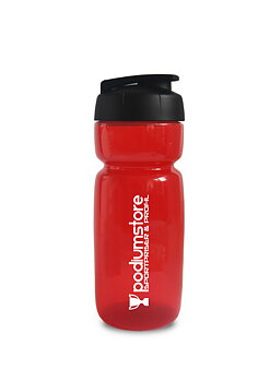 Sportflaska Hit 600ml - Röd transparent