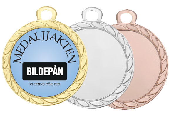 Medaljer 32 mm - Guld, Silver, Brons - 2