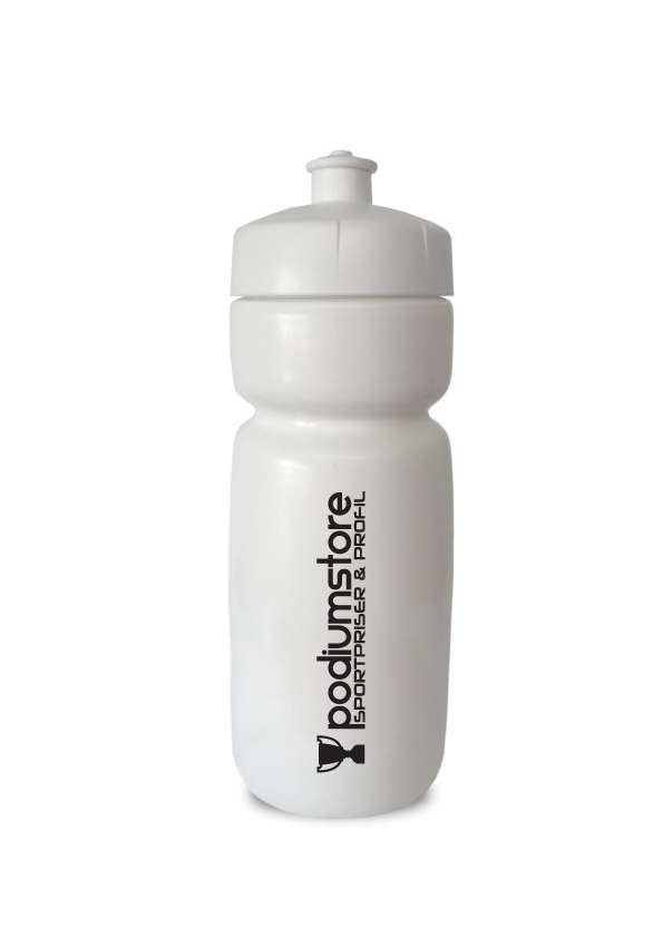 Sportflaska Hit soft Bio  600ml - Vit solid - Miljöalternativet
