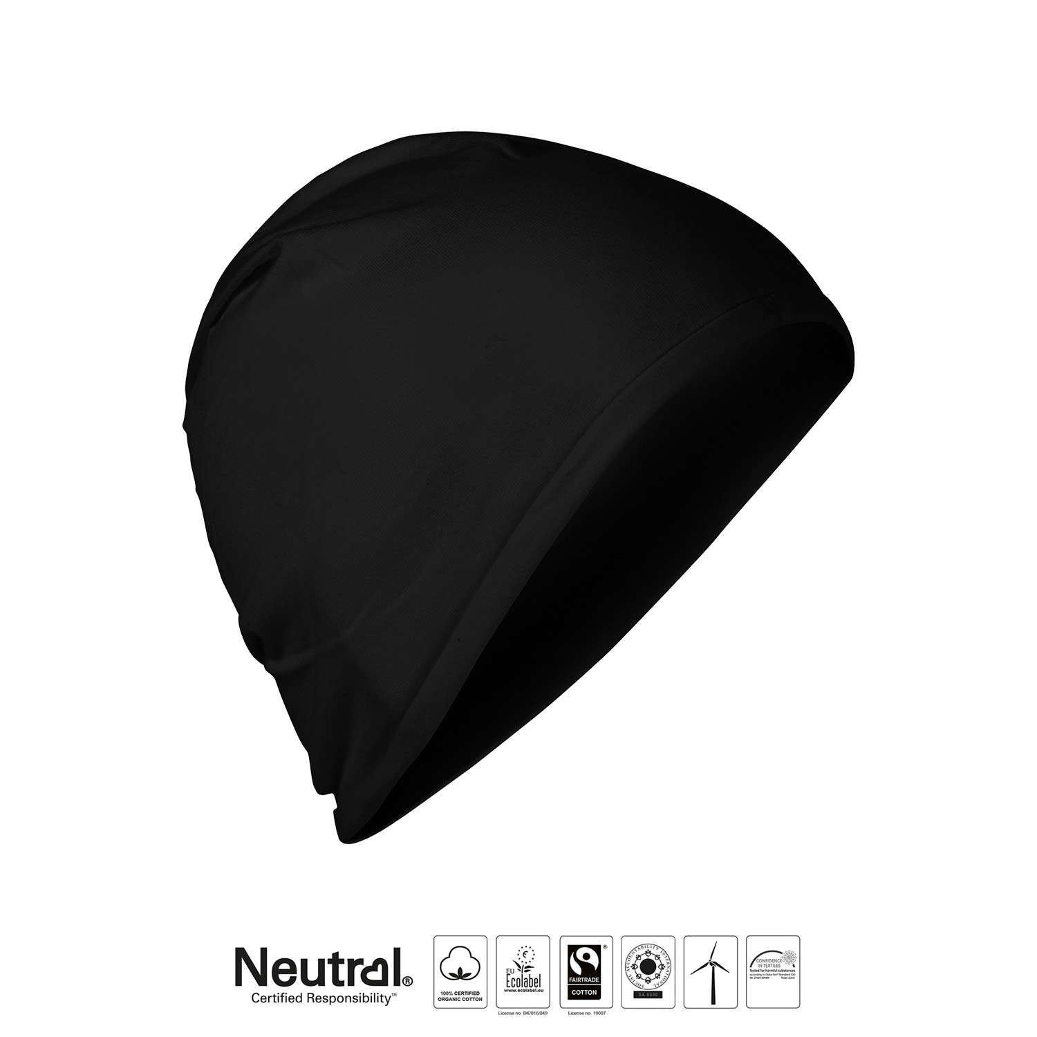 Beanie tunn Svart - Neutral - Fairtrade, EKO, GOTS - 2