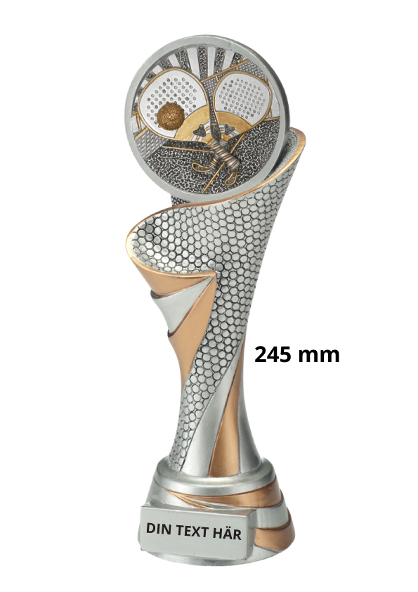 Padeltennis statyett Blaze 2.0 - 245 mm - Inklusive skylt med text