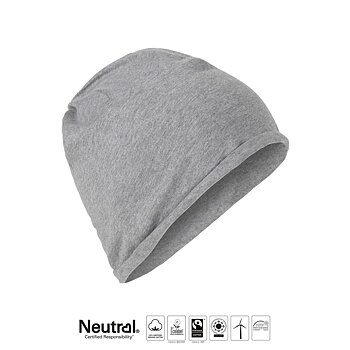 Jersey Hat, Neutral, Fairtrade, Organic GOTS - Grey