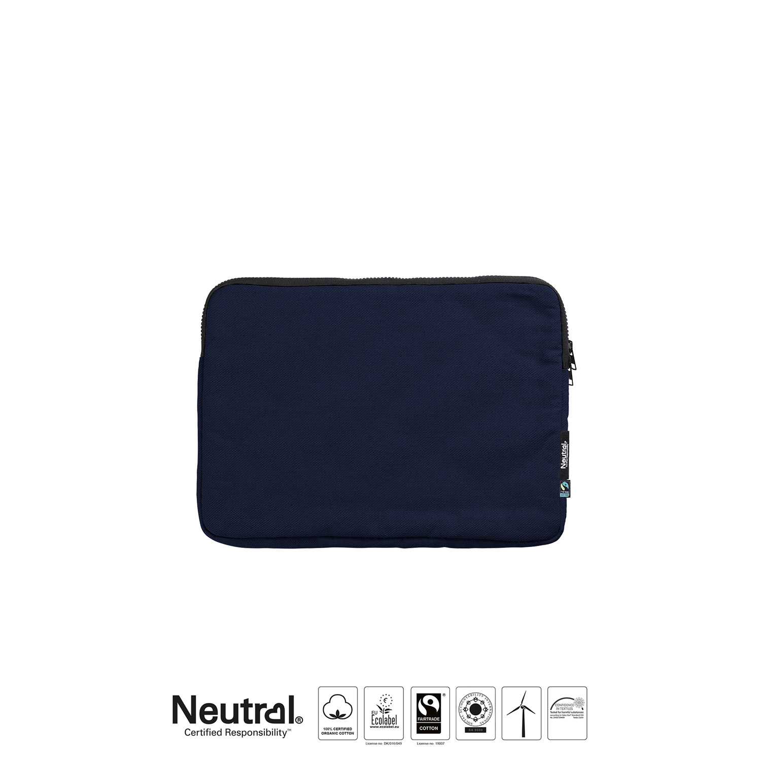 Dataväska 13" - Neutral - Fairtrade & EKO GOTS - Navy