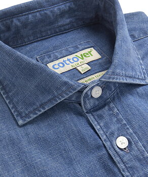 Jeansskjorta Slim Fit - Herr - Cottover - Fairtrade, EKO & GOTS
