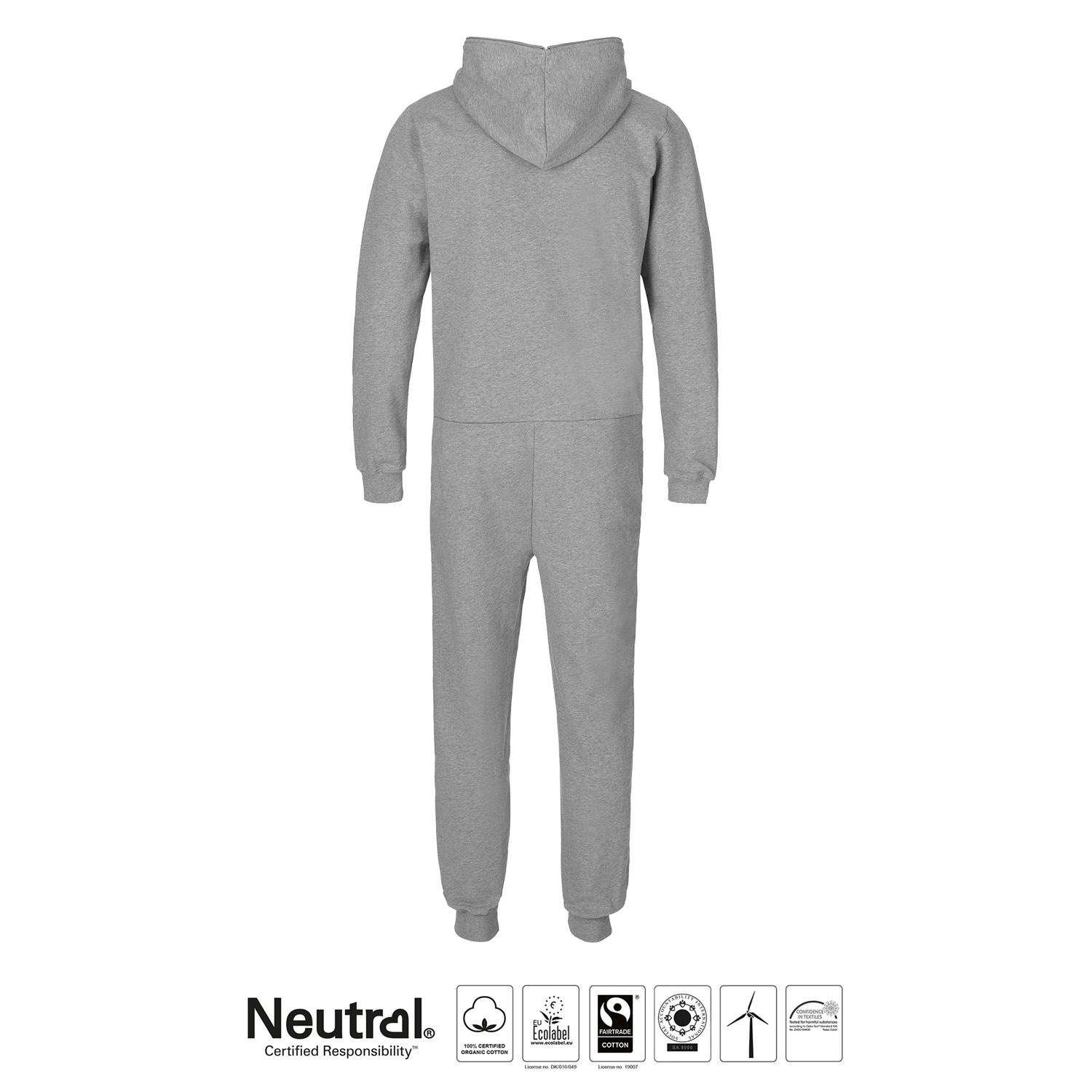 Jumpsuit - Barn - Neutral - Fairtrade & EKO GOTS - Grå - 4
