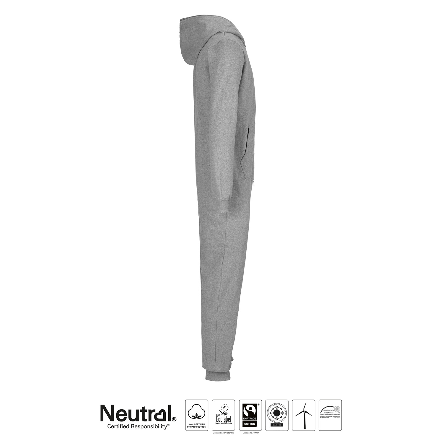 Jumpsuit - Barn - Neutral - Fairtrade & EKO GOTS - Grå - 5