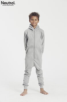 Jumpsuit - Barn - Neutral - Fairtrade & EKO GOTS - Grå