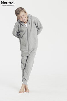 Jumpsuit - Barn - Neutral - Fairtrade & EKO GOTS - Grå