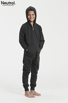 Jumpsuit - Barn - Neutral - Fairtrade & EKO GOTS - Svart