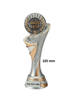 Longest Drive statyett Blaze 2.0 - 225 mm - Inklusive skylt med text