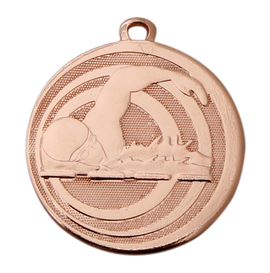 Medaljer 45 mm präglade - Simning - Guld, Silver och Brons - 4