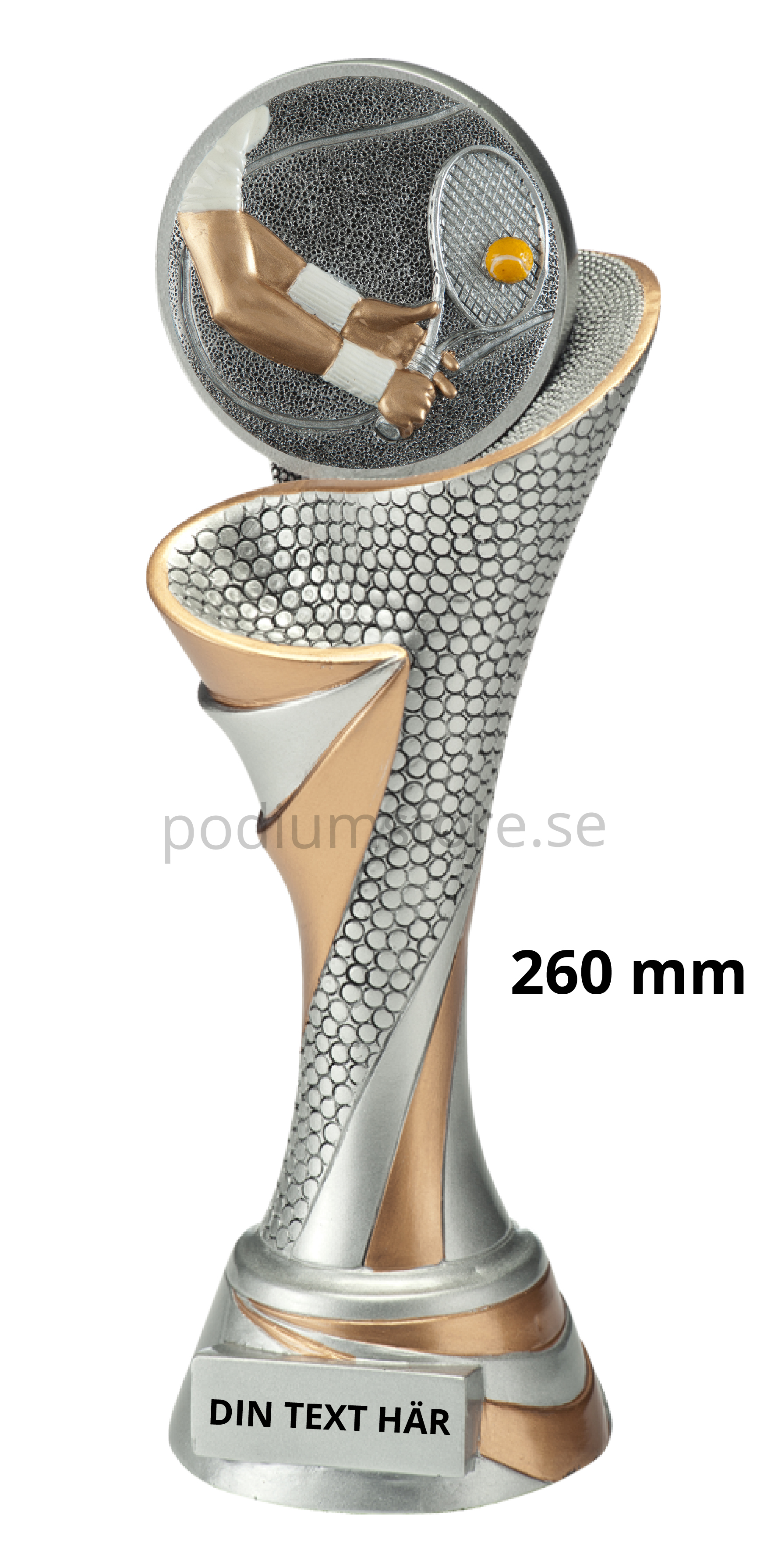 Tennis statyett Blaze 2.0 - 260 mm - Inklusive skylt med text