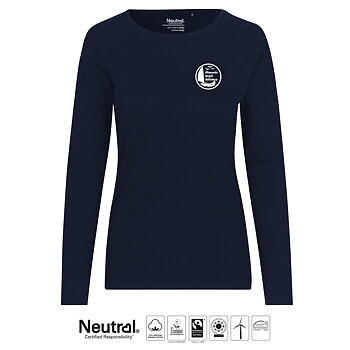 Långärmad T-shirt, Dam, ÖSS, Navy, Neutral, Fairtrade & EKO