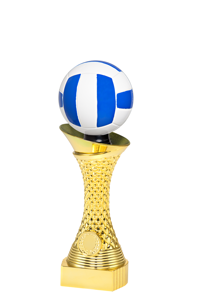 Guld Statyett Volleyboll Bella - 235/255/275 mm - Inklusive Jetong och skylt med text