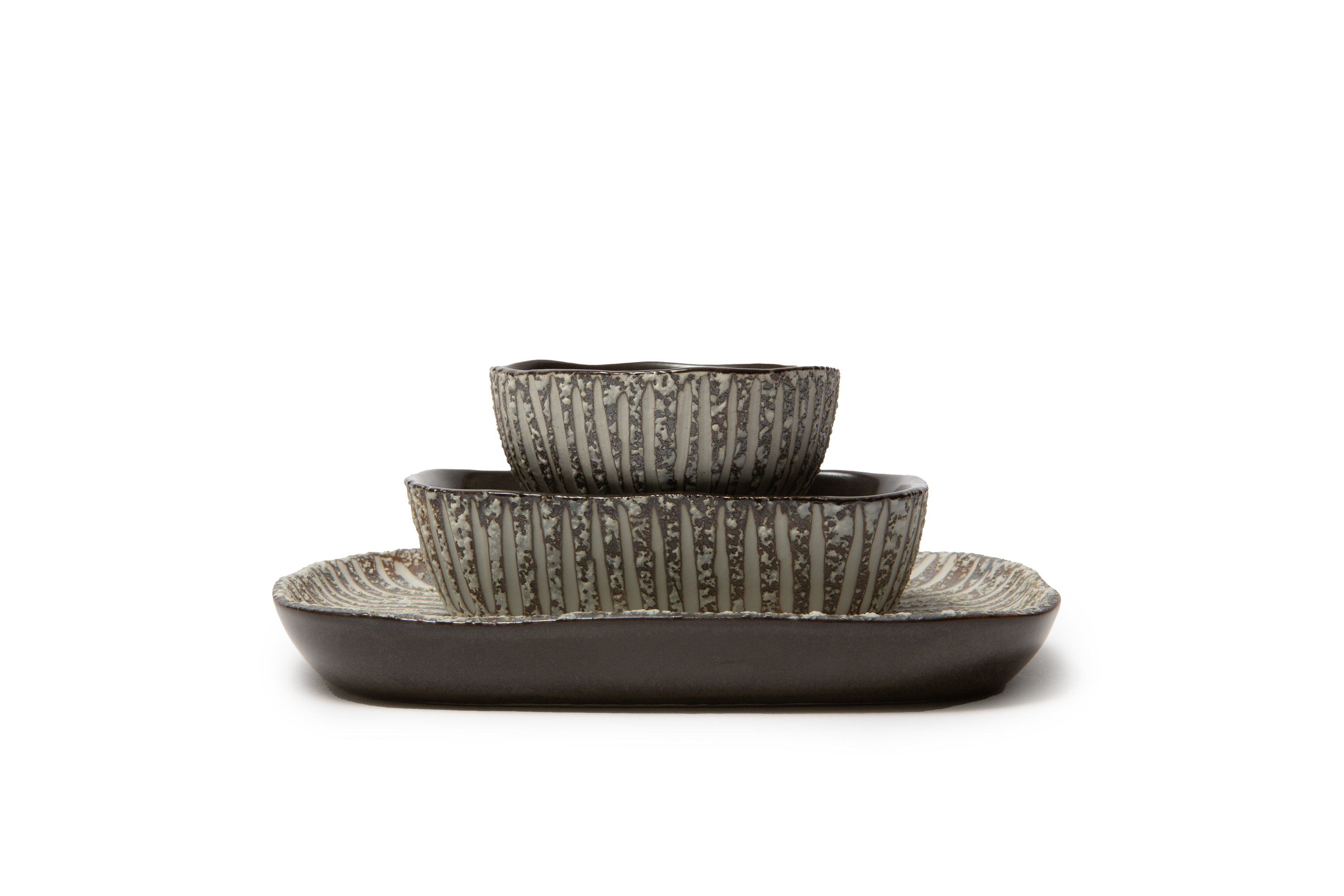 Bowl B Rectangular  Grey - 2