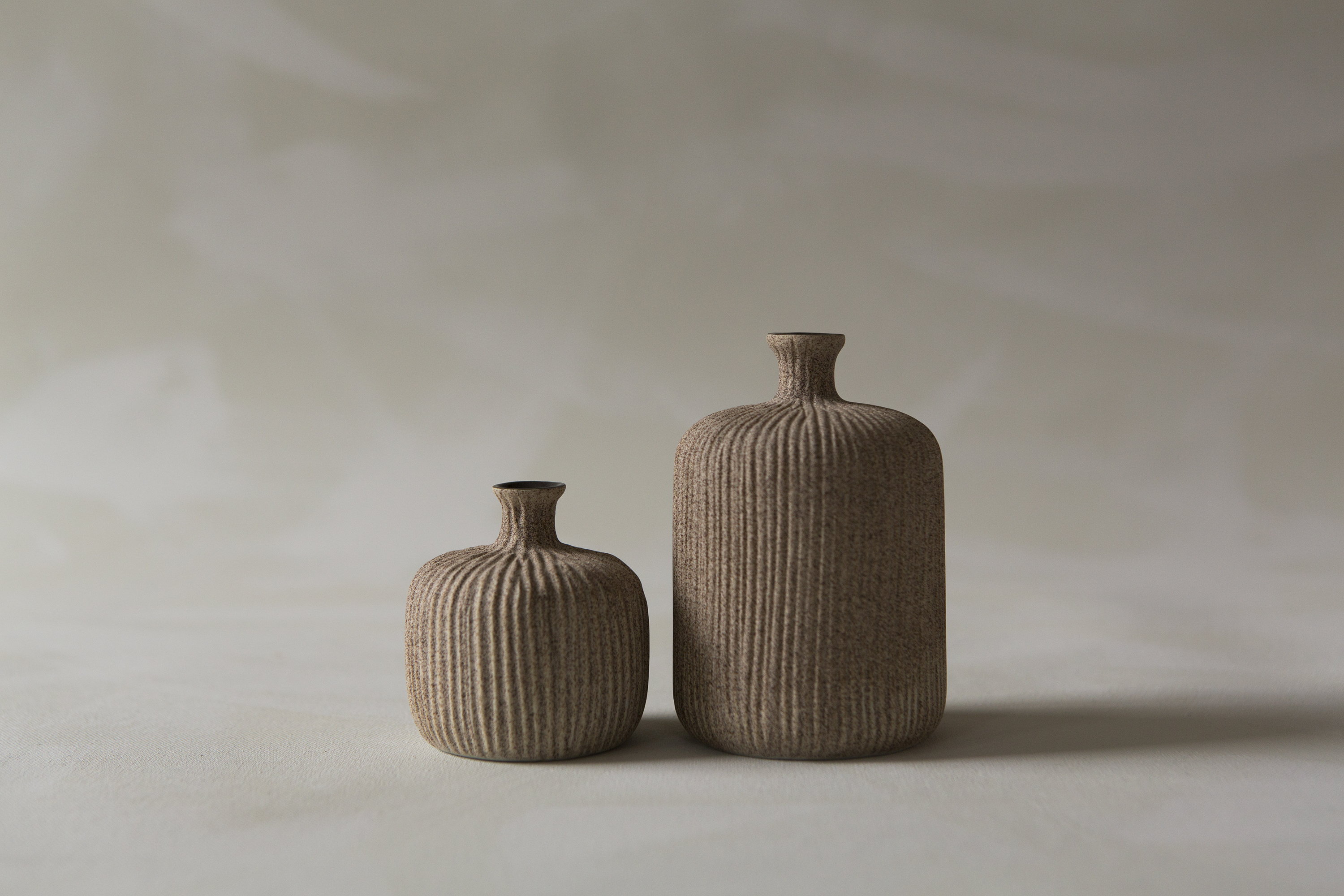 Vase New Bottle small SandMedium Stripe - 2