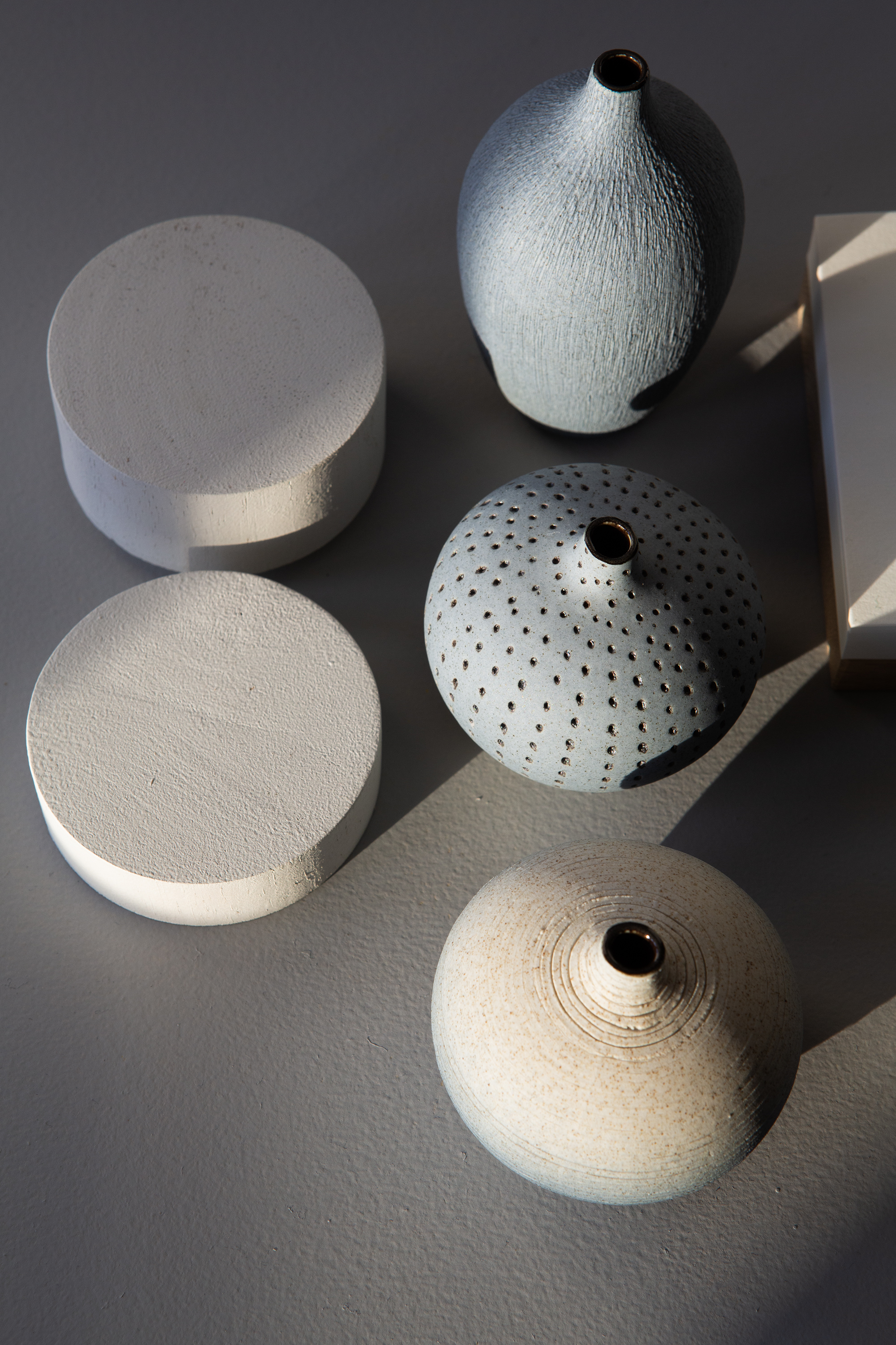 Vase Bari Small  LightBlueDots - 2