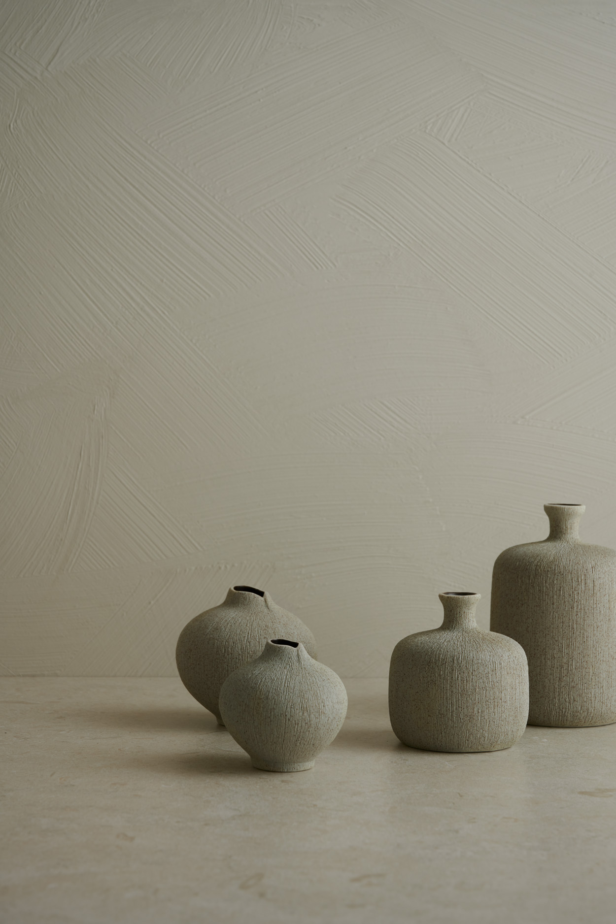 Vase LINE small Sand Grey - 3