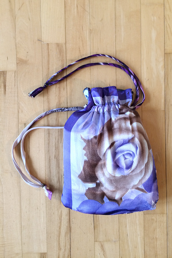 Scarfklänning ärmlös, lila - 4