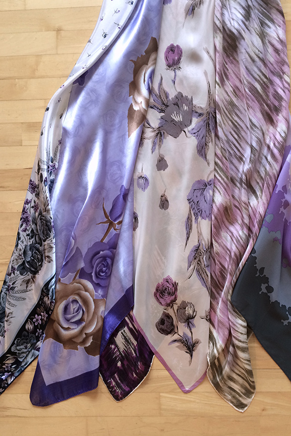 Scarfklänning ärmlös, lila - 6