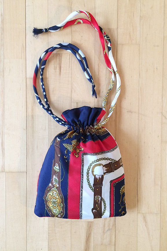 Scarfklänning ärmlös, röd/vit/blå - 5