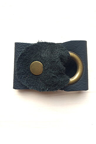 Cuff Läderarmband, svart