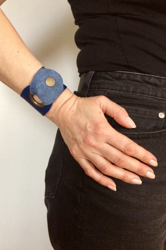 Cuff Läderarmband, svart - 5