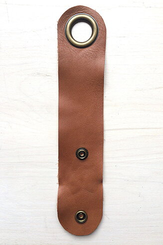 Cuff Läderarmband, cognac