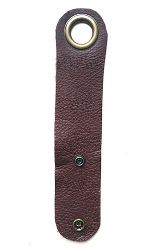 Cuff Läderarmband, choklad