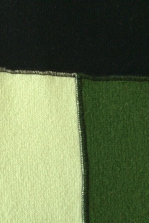 Plädsjal Grama, Grön/svart, No 2 - 4