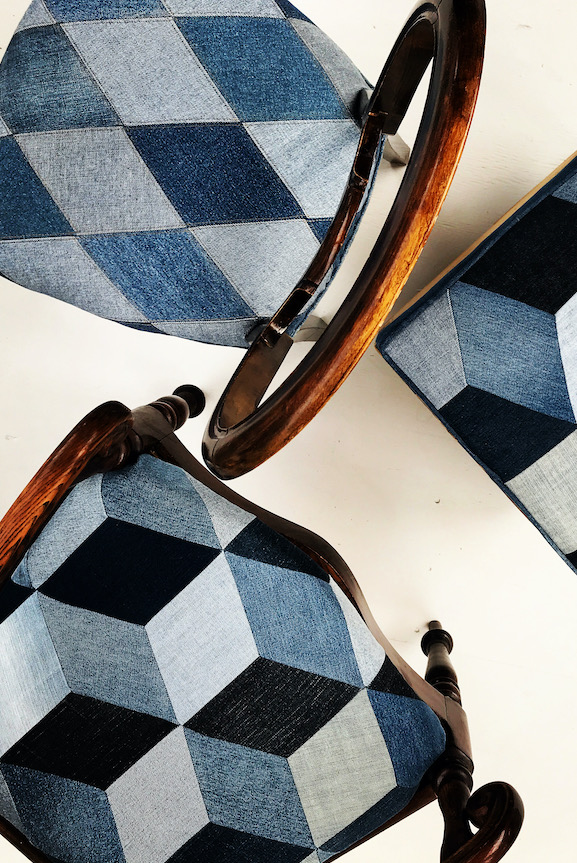 Denim Trompe l'oeil - Metervara  - 4