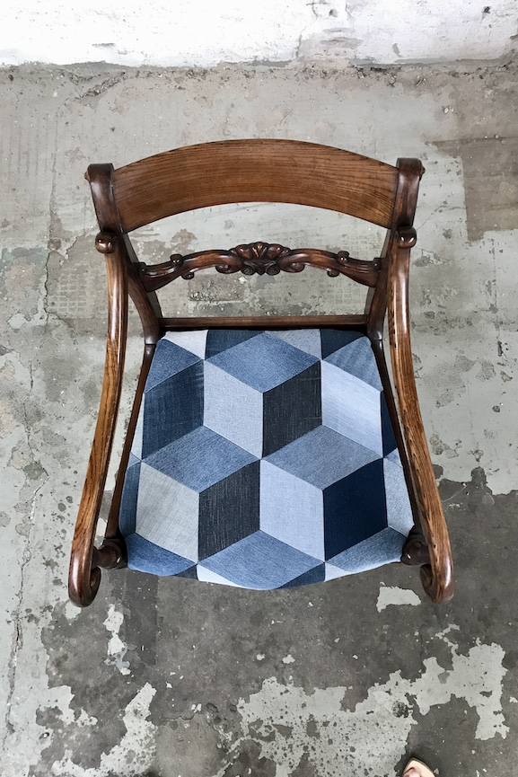 Denim Trompe l'oeil - Metervara  - 2