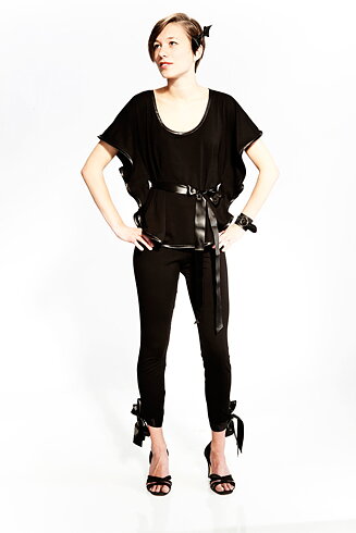 Tie tights Black