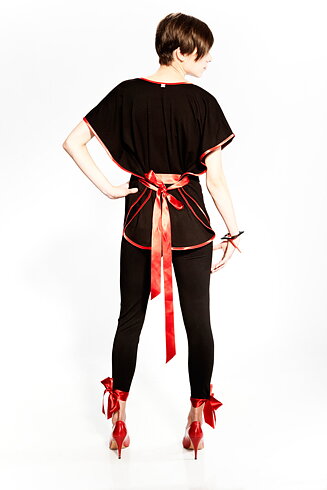 Tie tights Red