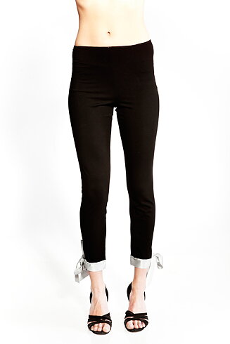 Tie tights Silver