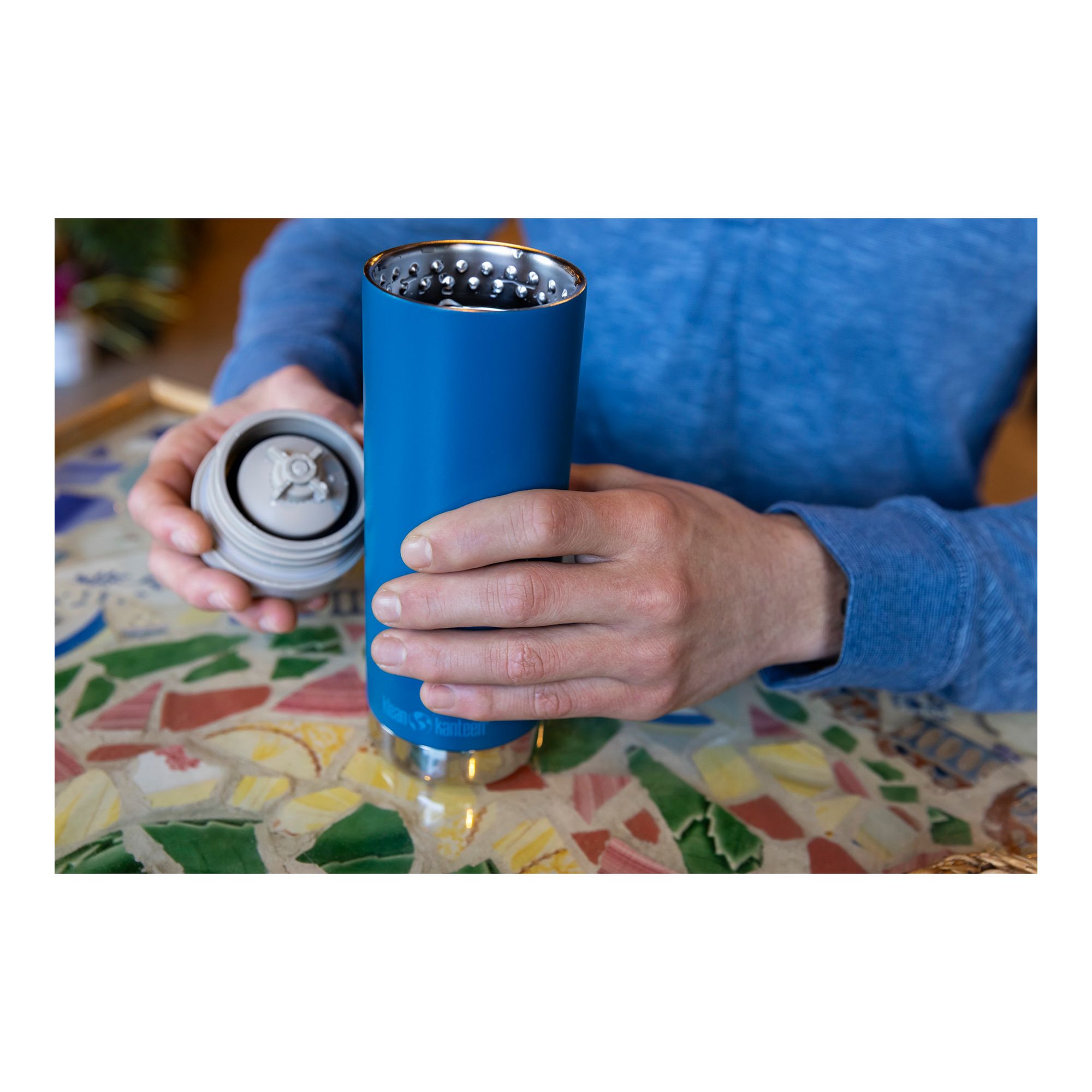Klean Kanteen TKWide (W/Wide Café Cap) 473 ml Isolerad flaska - 5