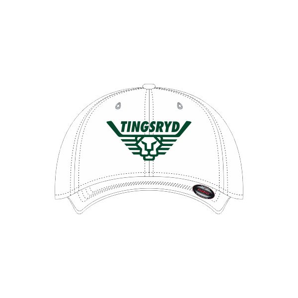 FlexFit Keps Vit Broderad Retro - 3