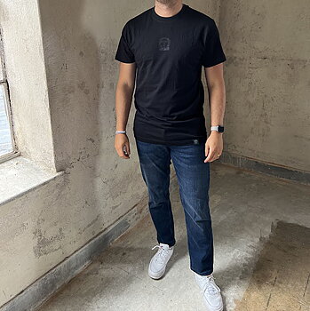 T-shirt Round Neck Svart